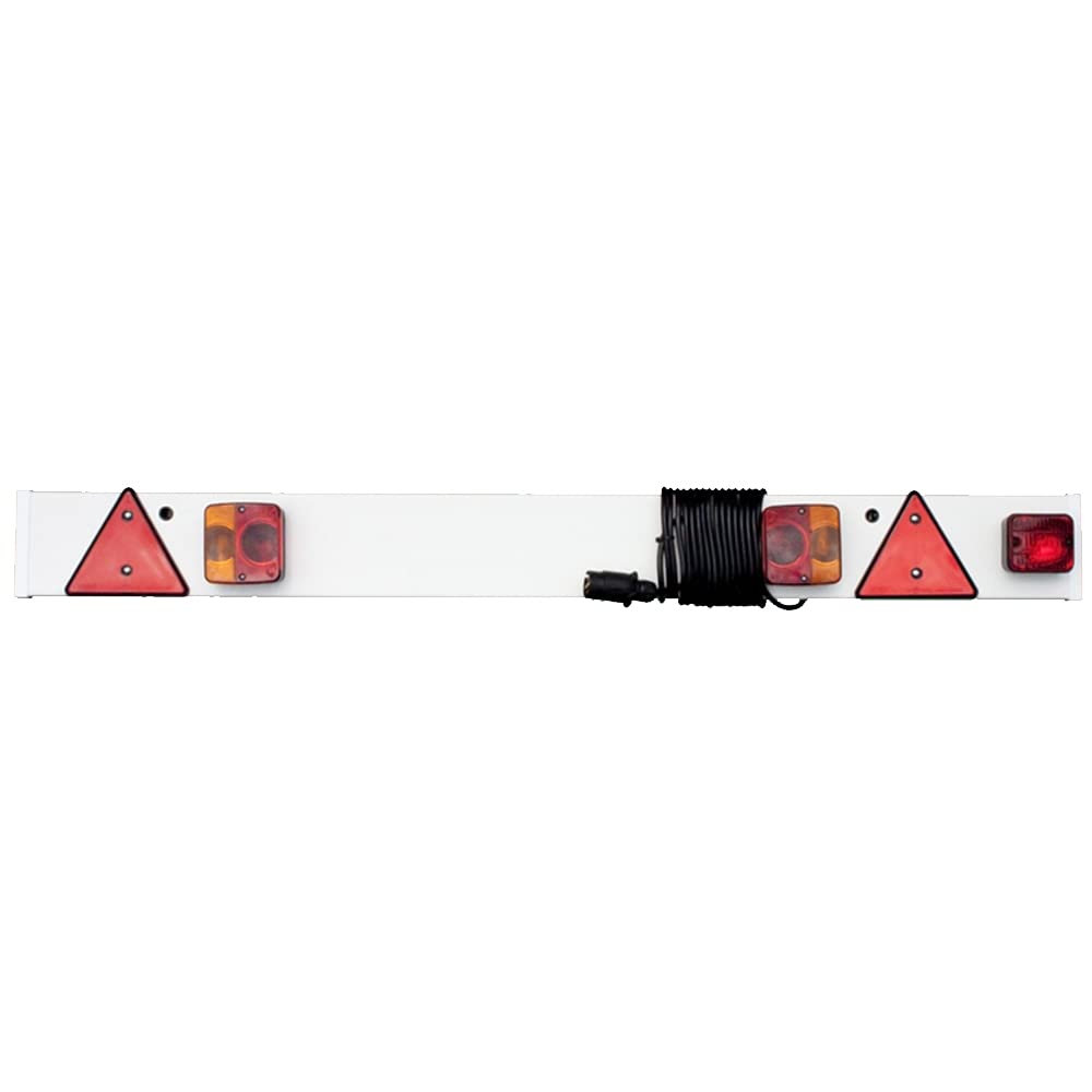 Maypole 4 ft 6inches 1.37 m Trailer Lighting Board with Bulb Lamps, Reflectors, Fog Lamp and 6M Cable