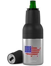Asobu Frosty Beer 2 Go Vacuum Insulated Double Walled Stainless Steel Beer Bottle and Can Cooler with Beer Opener