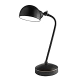 Sunllipe LED Desk Lamp 5W Eye-Care Antique Metal Table Lamp for University Study, College Student, Office - 14 Inches Tall Vintage Design