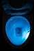 Best Toilet Light Motion, 2 Modes and 8 Color Changing, Smart Sensor LED Washroom Easy To Adjusted Fits Any Bowl, Energy Efficient with 3pcs Batteries, Aura RGB Bulb Lighting Only Actives In Darkness