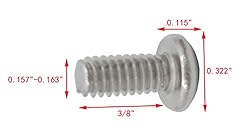 FixtureDisplays® 8-32 X 3/8" Stainless Pan Head