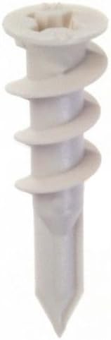 120x Self Drilling Wall 30 lbs Threaded Drywall Plastic Anchors for #6-8 Drywall Screws (Pack of 120)