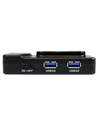 StarTech. com 4 Port Powered USB 3.0 Hub con 3 puertos de carga USB, color negro ST4300U3 C3, Negro