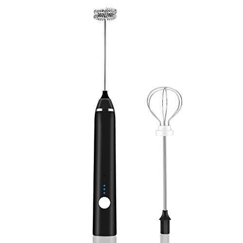 Up To 65% Off Milk Frother, Rechargeable Hand-Held Electric Milk...