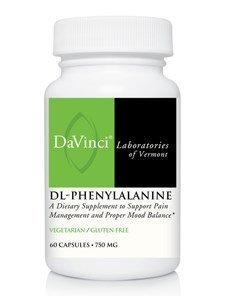 DaVinci Laboratories DL-Phenylalanine -- 750 mg - 60 Vegetarian Capsules by DaVinci Laboratories of Vermont