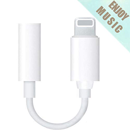 Headphone Adapter for iPhone Adapter Jack Dongle Compatible with iPhone 7/7Plus/8/8Plus /X/XS Max Earphone to 3.5mm Jack Aux Audio Stereo Adaptor Cable Accessories Compatible iOS 12 System