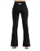 ODODOS Power Flex High Waist Boot-Cut Yoga Pants Tummy Control Workout Non See-Through Bootleg Yoga Pants,Black,X-Large