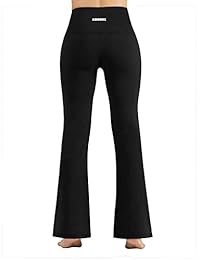 ODODOS Power Flex - Pantalones de yoga con corte de bota para control de barriga y entrenamiento sin costuras