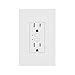 Insteon Smart Dual On/Off Wall Outlet, Top & Bottom Outlets Independently Controllable, 2663-222 (White) - Insteon Hub Required for Voice Control with Alexa & Google Assistant