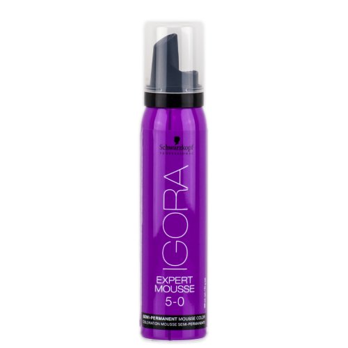 Schwarzkopf Igora Expert Mousse 5-0 Light Brown 100 ml / 3.2 oz semi-permanent