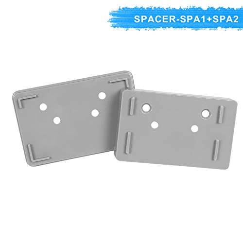 Babepai Hardware Replacement Parts Kit for Retractable Baby Gate, Full Set Wall Mounting Accessories Brackets Screws Wall Spacer Grey