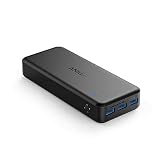 Portable Charger Anker Powercore Elite 20000, 20000mAh Power Bank with 3-Port 6A Output, Dual Input and 4A Fast Recharging