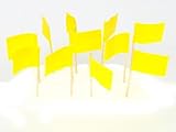 Yellow Flag Toothpicks (100)