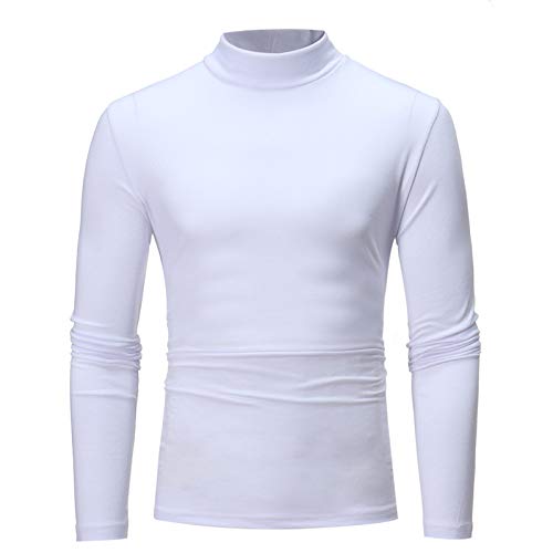 Mens Half Turtleneck Long Sleeve Pullover Basic