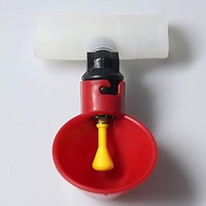 SEESEE.U Alimentatore Automatico di Pollo Waterer Pollame Capezzolo Bevitori di mangime Piccione Pollo Ciotola per Tubo… - immagine 3
