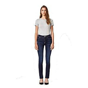 Mavi Kendra Damen Jeans mit hoher Taille, gerades Bein