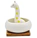 Cuteforyou Succulent Pots,Cute Animal Shaped Cartoon Ceramic Succulent Cactus Flower Planters with Bamboo Tray -Plant Not Included (Giraffe)