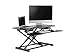 Monoprice Sit-Stand Riser Workstation Desk Converter Large - Black (37.4 x 15.7in) Table Top for Dual Display, Height Adjustable 4.2