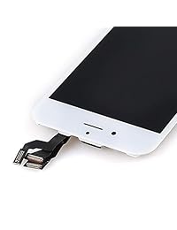 para reemplazo de la pantalla táctil del iPhone 6s - Yodoit Pantalla LCD Digitalizador Ensamblaje completo con partes pequeñas Cámara Sensor de proximidad Botón de inicio Altavoz Auricular 3D Toque + Herramienta (4.7 pulgadas, blanco)