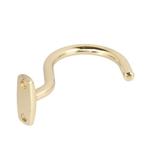 Dongyue 2 Pieces Snooker Billiard Table Cue Brass Hook Suit for Hold Bridge Stick Pool Rack with 2 Packs Screws - Thumbnail 5