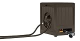 Suncast Aquawinder 125' Garden Hose Reel - Lightweight Portable Hands - Free Water Powered Retractable Hose Reel - Java