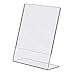 T'z Tagz Brand 8.5 X 11 Inch Clear Acrylic Plexi Sign Holders - Single Sheet Slanted Easel 8-1/2X11 Pack of 3