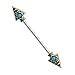 BodyJ4You Industrial Barbell Tribal Arrow Surgical Steel 14G Cartilage Earring