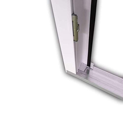 EcoLine Nebentür - Nebeneingangstür - Tür - 2-Fach, 1/3 Glas, 2/3 Füllung, außenöffnend innen: weiß/außen: Nussbaum BxH… – Bild 5