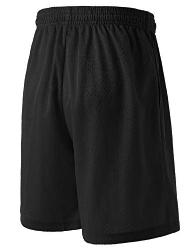 image for TSLA TM-KBH02-BLK_Youth Large Boy's Active Shorts Sports Performance Y