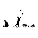 Iuhan Fashion Cats Butterfly Wall Stickers Art Decals Mural Decor Home DIY