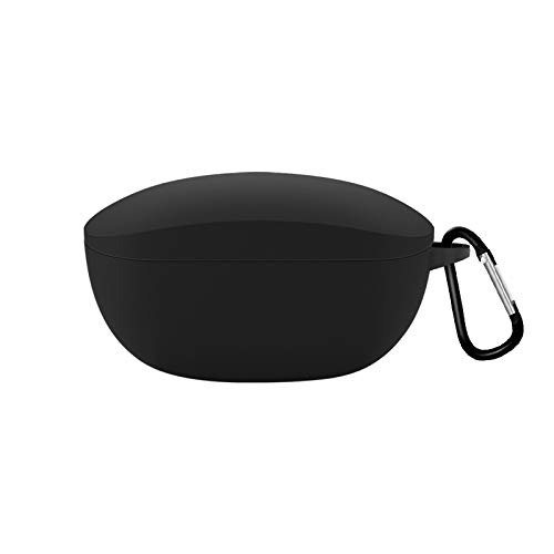 RLTech Case for Sony WF-SP800N, Soft Silicone Full Protective Cute Earphone Case Cover for Sony WF-SP800N with Finger Ring Strap, Black