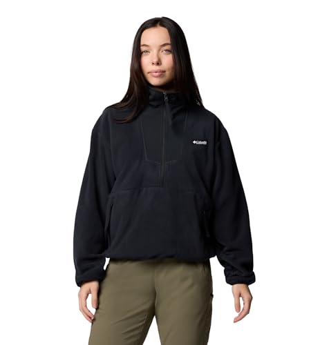 Columbia Damen Sequoia Grove Half Zip Fleece-Überziehhilfe, Schwarz, S EU thumbnail 1