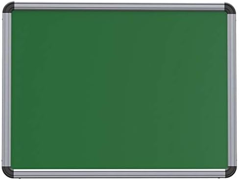 Samaira Pin-Up Board, Notice Board, for Home, Office and School, Lightweight Aluminium Frame -Size: 1.5 x 1 Feet, Green (Pack of 1)