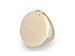 Hyper Pearl Compact Mirror USB Rechargeable Battery Pack, Light Up Personal Makeup Mirror with a 3000mAh Battery and 2.1 Amp USB Port (Gold)
