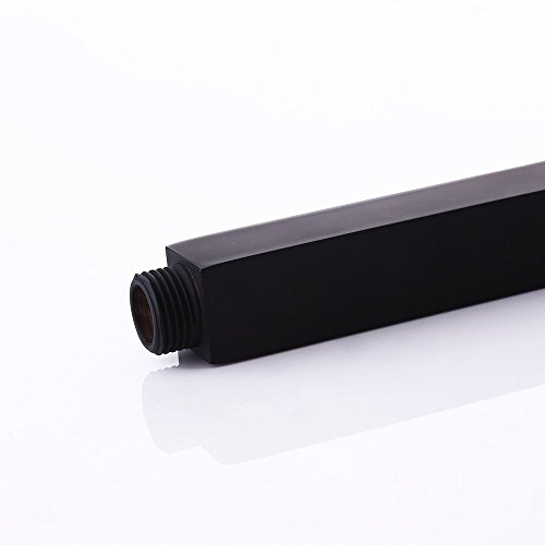 KunMai 8 Inch Rainshower Shower Arm for Ceiling Mount in Black