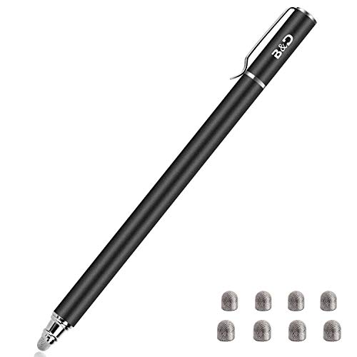 Bargains Depot Universal Stylus Pens for Touch Screens- New 5mm  High-Sensivity 2-in-1 Fiber Tip Touchscreen Pen for All Tablets Cell  Phones with