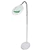 ZENY 2 in 1 LED Magnifying Glass Floor Lamp with Bright Light- Height Adjustable Gooseneck Magnifier Standing Floor Lamp - for Reading, Tasks Crafts Lighting
