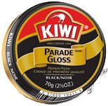 Kiwi Parade Gloss Shoe Polish - Black, 2.5 oz (Large)