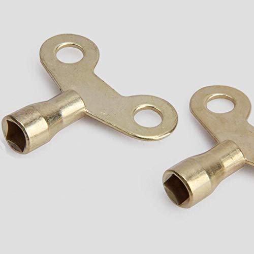 Key 2PCS Plumbing Hole Water Tap Special Lock Radiator Brass Faucet Bleed Square Socket