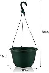 Olly & Rose Hanging Plant Pots Set of 3, 20cm Frost Proof Planters view 4