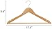 AmazonBasics Wood Suit Clothes Hangers, 30 Pack, Natural