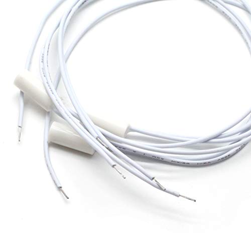 Aodesy NC Magnet Door Switch Recessed Wired Security Window Gate Contact Sensor -Pack of 6