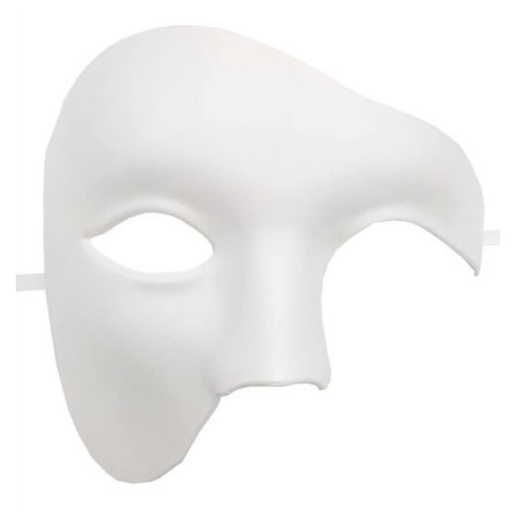 Masquerade Masks for Men, White Venetian Mask Vintage Phantom of The Opera Mask, Adult Half Face Party Mask for Halloween Christmas Mardi Gras Costume Wedding Cosplay Party