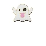 Last Valentine Emoji Ghost Enamel Pin Nickel Plated Color White Lapel Pin