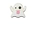 Last Valentine Emoji Ghost Enamel Pin Nickel Plated Color White Lapel Pin