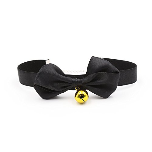 Bow tie Collar Necklace Restraints Choker with Bell