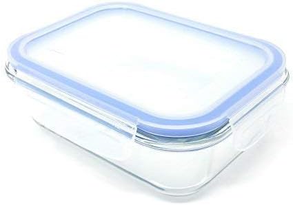 4 X FREEZER TO OVEN SAFE 350ML GLASS STORAGE CONTAINER WITH BPA FREE CLIP LID