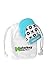 Malarkey Kids Munch Mitt Teething Mitten - The ORIGINAL Mom-Invented Silicone Teether Mitten with Travel Bag – Ideal Teething Toys for Baby Shower Gift  - Aqua XO