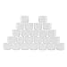White 4 Ounce Plastic Jar Containers, 24 Pack of Storage Jars Inner and Outer Lid By Stalwart- For Travel, Cosmetic, Liquid, Makeup, Organization
