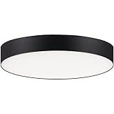 Maxim Trim-12.5W 1 LED Flush Mount-5 Inches Wide by 0.75 inches high-Black Finish